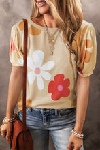 Load image into Gallery viewer, Apricot Flower Tee