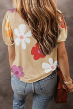 Load image into Gallery viewer, Apricot Flower Tee