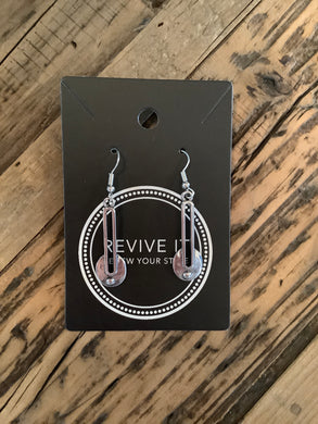 Silver Paper Clip Earring